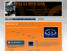 Tablet Screenshot of exclusivegas.co.za